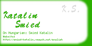 katalin smied business card